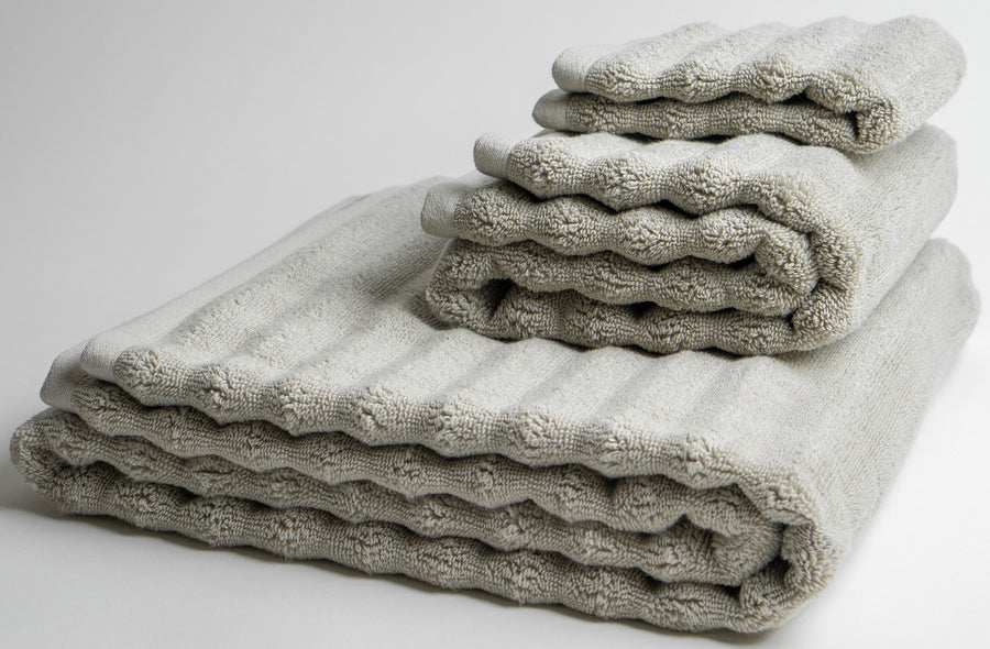 Antimicrobial Nutrl Home Classic Dune Brown Bath Towel Set Supima Cotton Polygiene