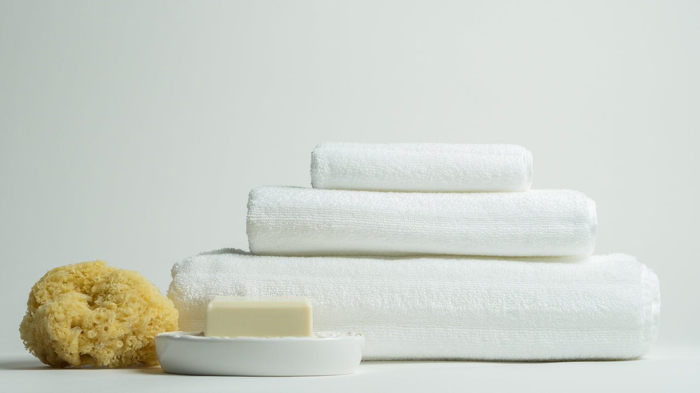 Nutrl Home Polygiene White Classic Bath Towel Set